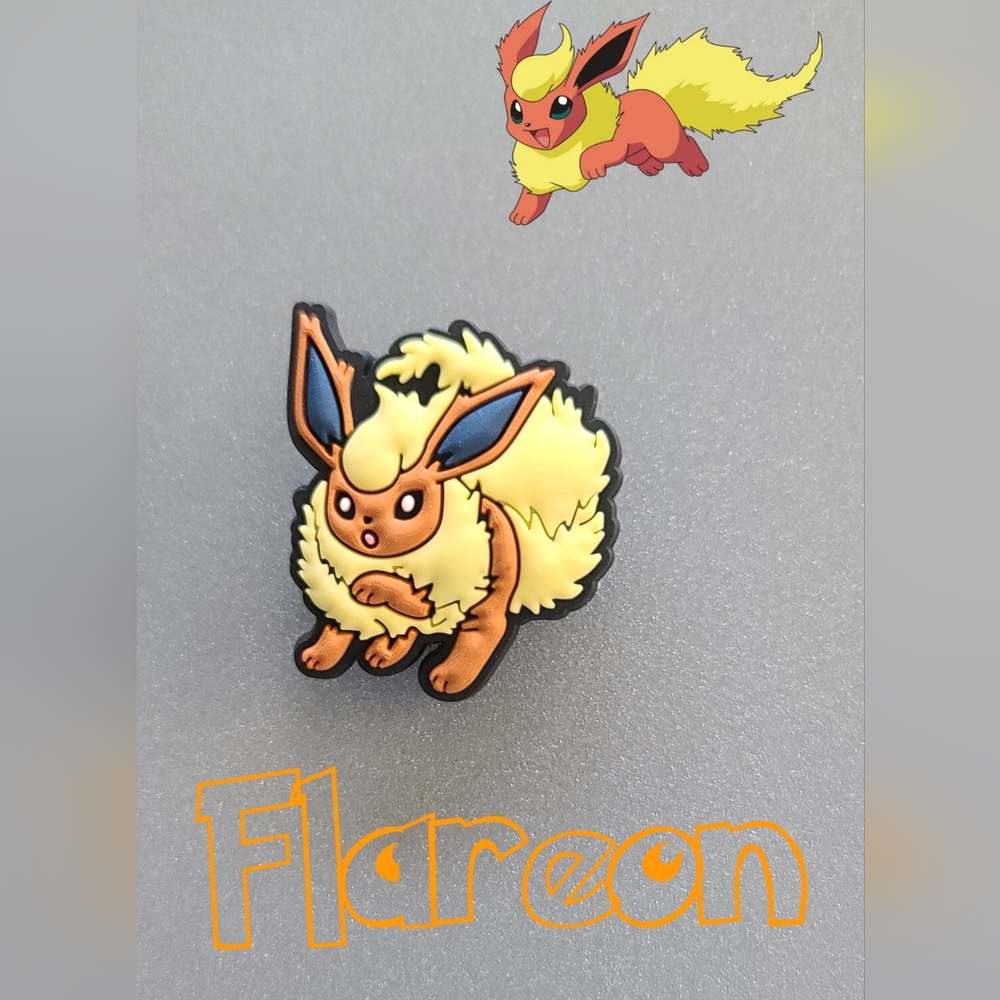 BOGO!! BUNDLE For Discount!!!     Brand New Pokémon Flareon Croc Charm